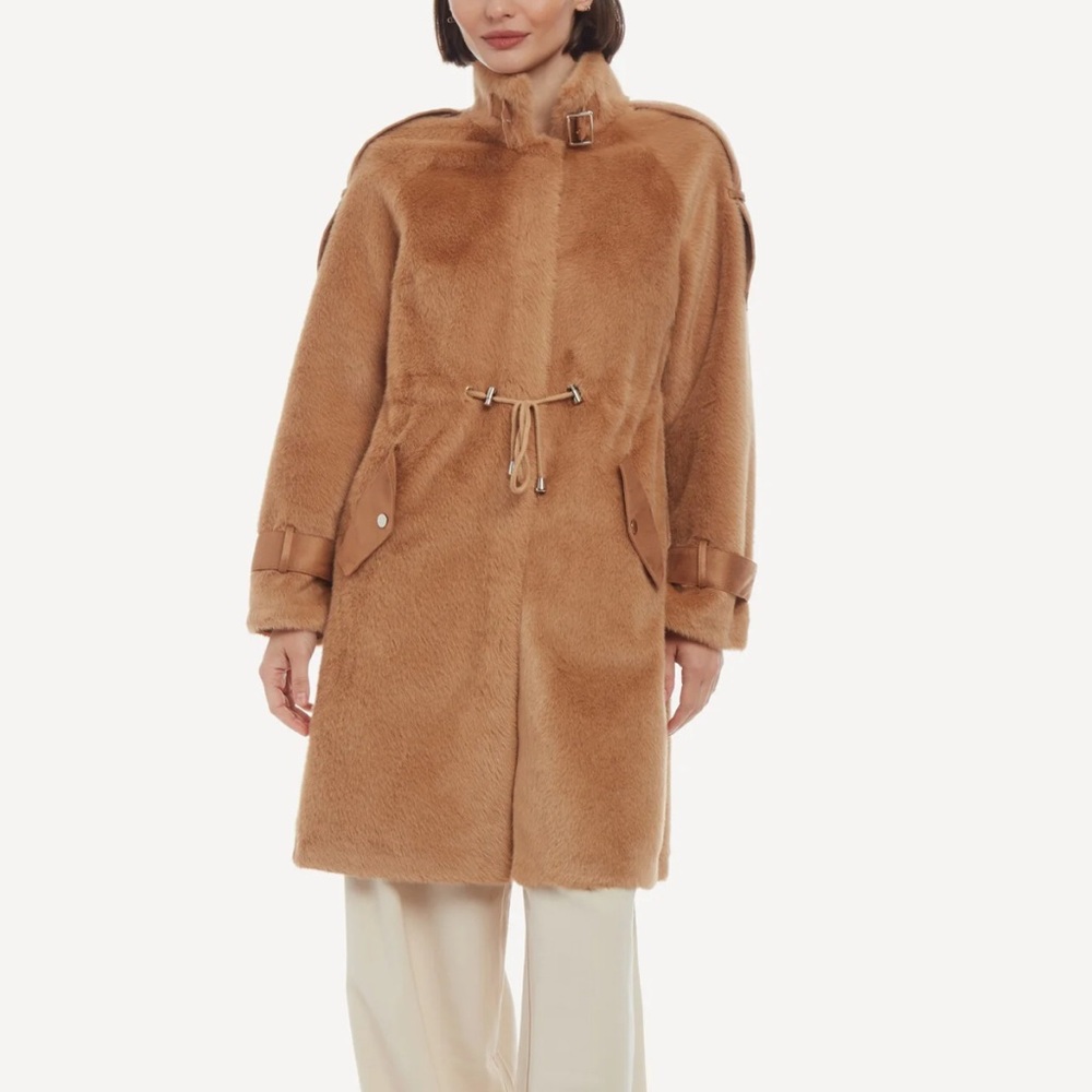 ANGEL WINGS I XS I Worn Once I Chic Women's Tan Teddy Jacket